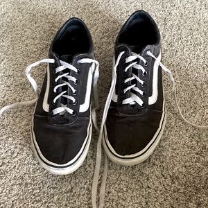 WOMENS VANS SNEAKERS white and black